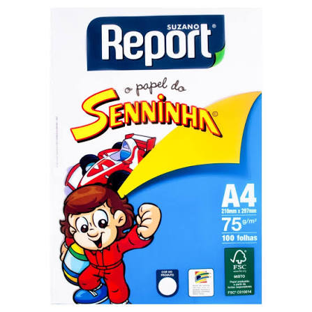 REPORT SENNINHA A4 BRANCO 210MM X 297MM SUZANO