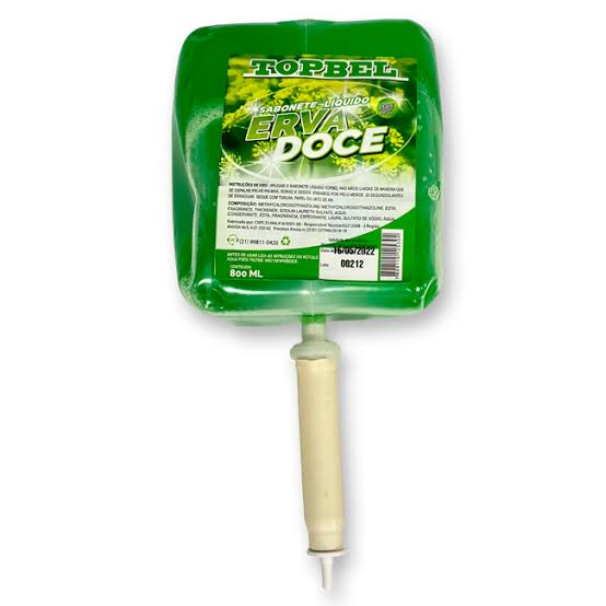 SABONETE LIQUIDO ERVA DOCE 800ML TOPBEL REFIL