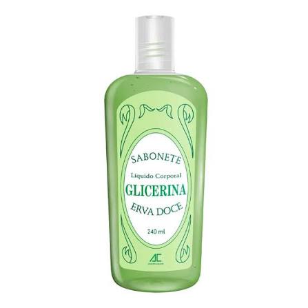 SABONETE LIQUIDO GLICERINA ERVA DOCE 240 ML AC