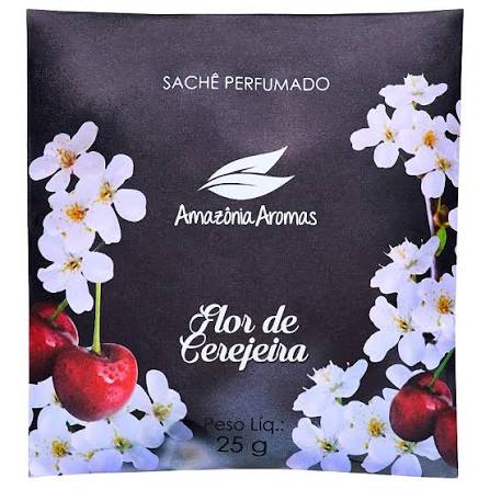 SACHE PERFUMADO AMAZONIA AROMAS 25G FLOR DE CEREJEIRA