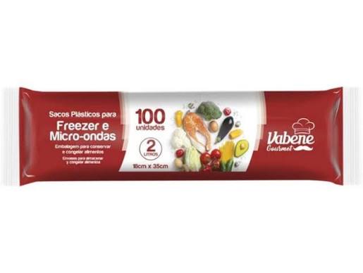 SACO PLAST FREEZER/MICRO-ONDAS 18X35CM 2L  VABENE