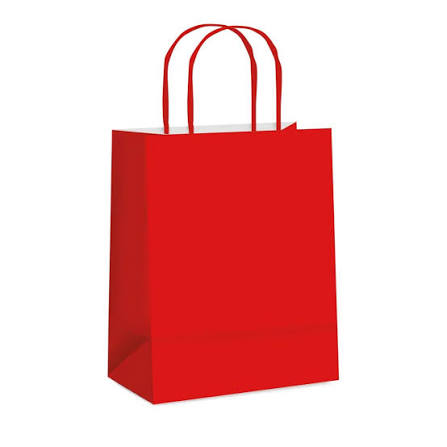 SACOLA (SOS) PRESENTE VERMELHA PREMIUM P 26X21X9,5