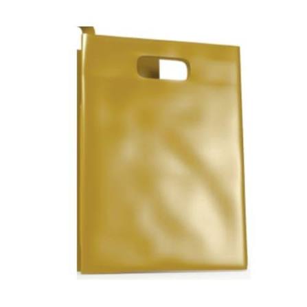 SACOLA BOCA DE PALHACO 16X24 DOURADO KROMASA