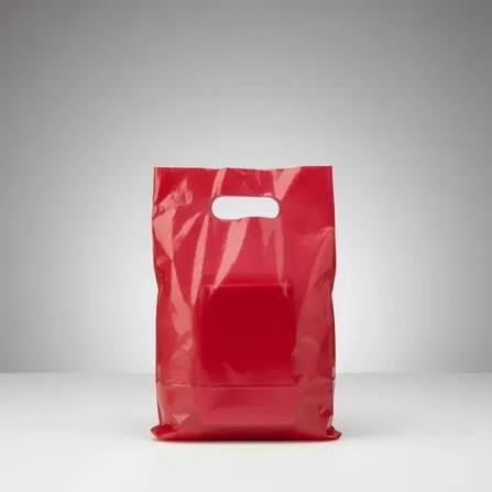 SACOLA BOCA DE PALHACO 20X30 VERMELHO KROMASA