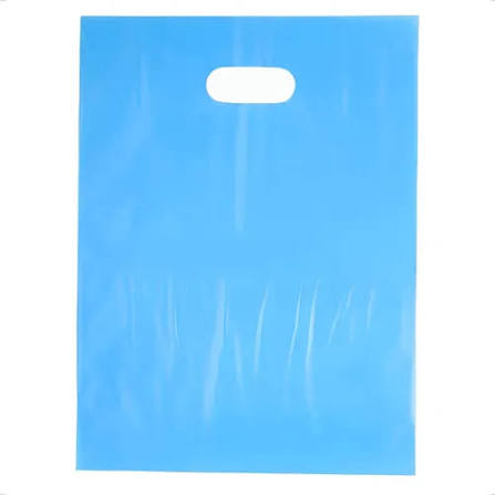 SACOLA BOCA DE PALHACO 25X35 AZUL CLARO KROMASA