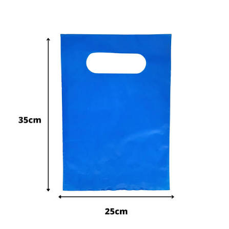 SACOLA BOCA DE PALHACO 25X35 AZUL ESCURO KROMASA
