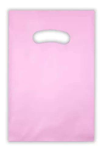 SACOLA BOCA DE PALHACO 25X35 ROSA CLARO KROMASA