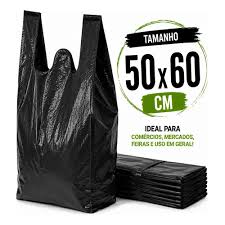 SACOLA PRETA 50X60 RIOPLASTIC
