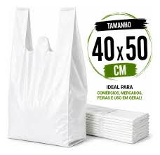 SACOLA REFORÇADA - 40X50 BRANCA DUPACK