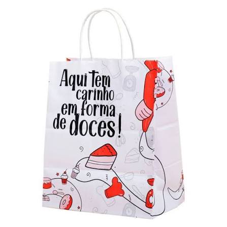 SACOLA SOS M IMPRESSAO AQUI TEM CARINHO - 31X26X13