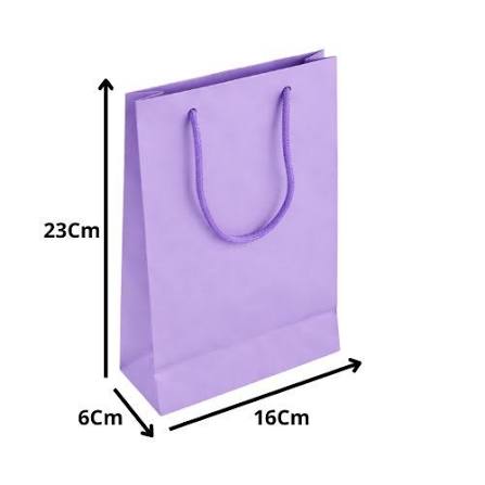 SACOLA SURPRESA COR: CANDY VIOLETA 23X6X16 TEMA FESTAS