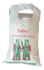 SACOLAS PLASTICA BRANCA 33X24 SAO COSME E DAMIAO