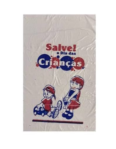 SACOS DE PLASTICO DIA DAS CRIANCAS 16X24CM