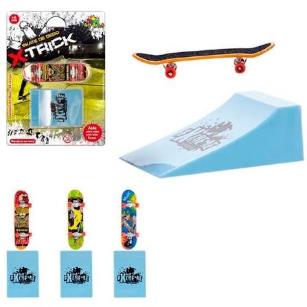 SKATE DE DEDO X-TRICK C/RAMPA ART BRINK