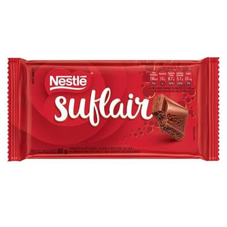 SUFLAIR CHOCOLATE AO LEITE 80G NESTLE