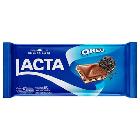 TABLETE LACTA AO LEITE OREO 90G
