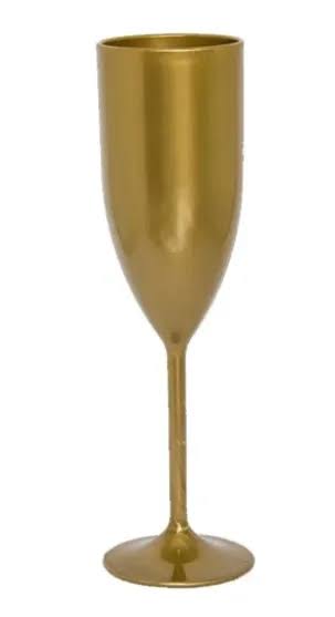 TACA CHAMPANHE 170 ML OURO ART LATEX