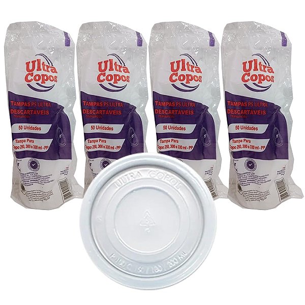 TAMPA 250 S/FURO P/COPO PP 250/300ML ULTRA