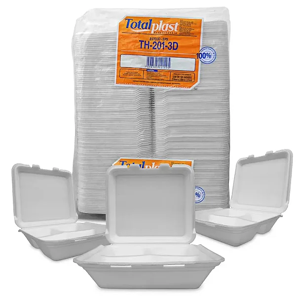 TH 201 3D ESTOJO LANCHEIRA C/ 3 DIVISORIA - 270X249X80 TOTALPLAST