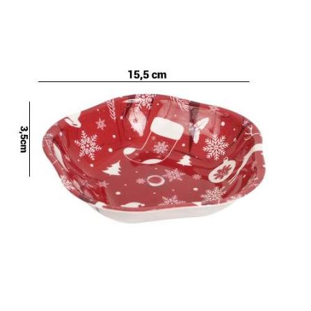 TIJELA NATALINA RED ONDULADA VM 15,5CM