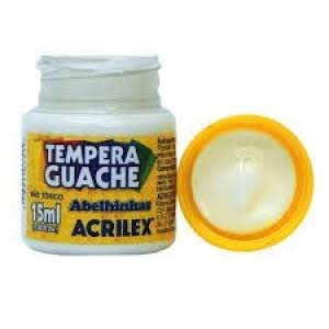 TINTA GUACHE BRANCO 15ML ACRILEX