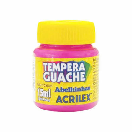 TINTA GUACHE ROSA 15ML ACRILEX
