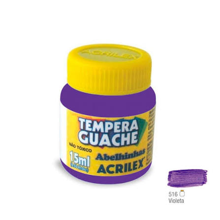 TINTA GUACHE VIOLETA 15ML ACRILEX