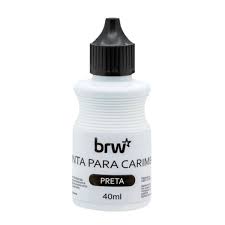 TINTA PARA CARIMBO GRAMPLINE 40ML PRETO