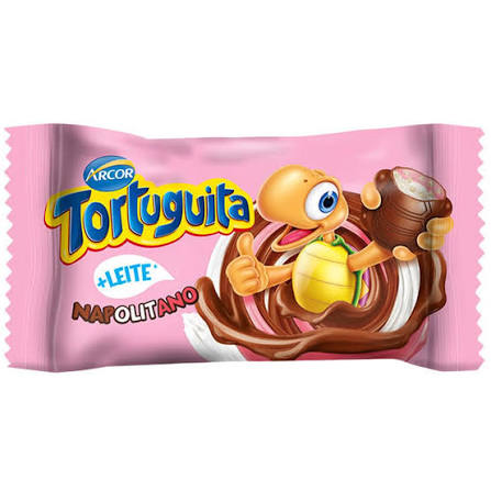 TORTUGUITA CHOCOLATE AO LEITE SABOR NAPOLITANO 15.5G ARCOR