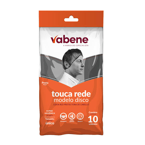 TOUCA REDE PRETA DESCARTAVEL VABENE