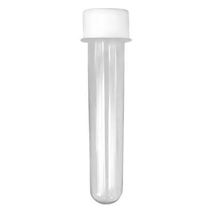 TUBETE 13CM C/ TAMPA BRANCO