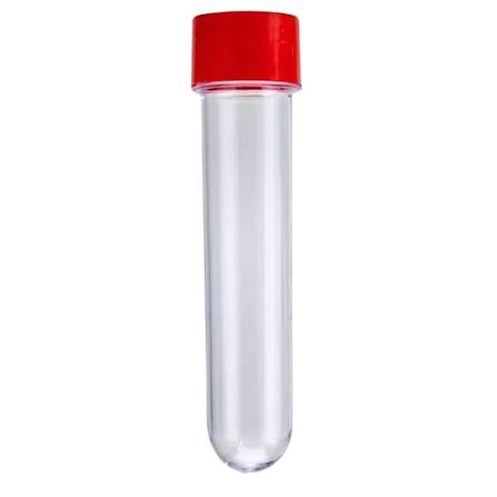 TUBETE 13CM C/ TAMPA VERMELHO