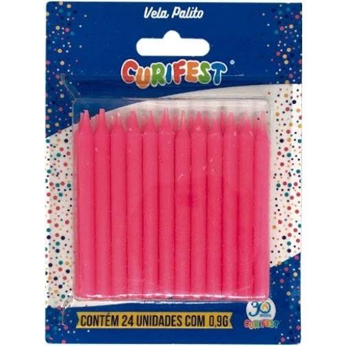 VELA PALITO ROSA CURIFEST C/24 UN