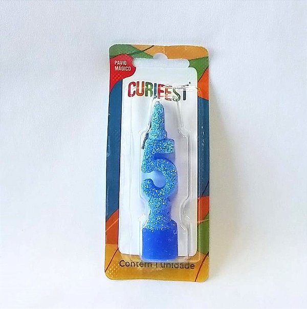 VELA STANDART AZUL Nº 5 CURIFEST