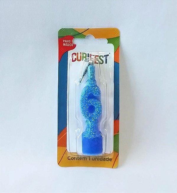 VELA STANDART AZUL Nº 6 CURIFEST
