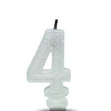 VELA SUPER NUMERO SIMPLES BRANCO Nº 4 CURIFEST