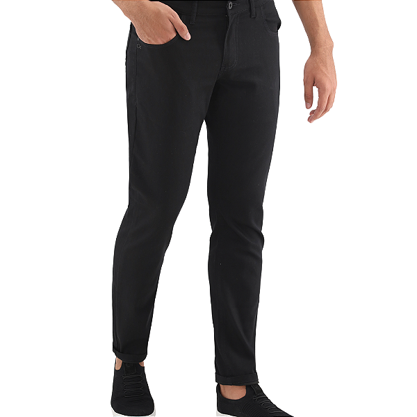 Calça Essencial Slim Color - Preto
