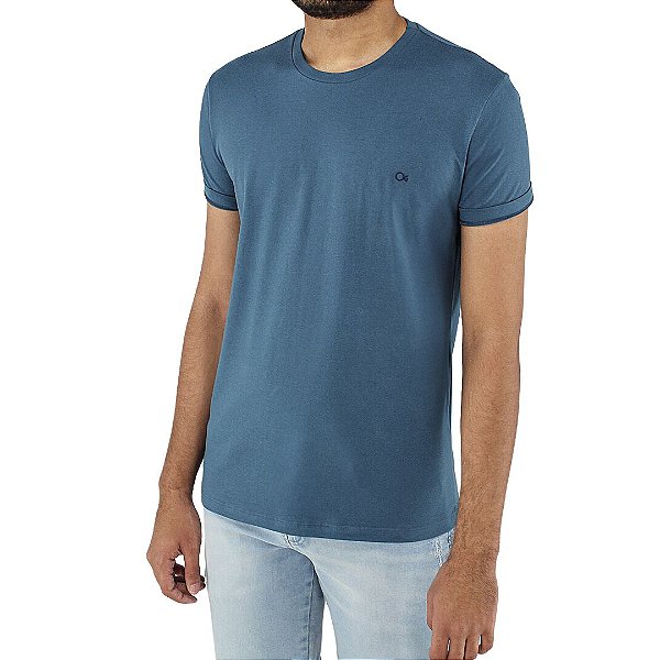 Camiseta Ogochi Essencial Slim Masculina Azul