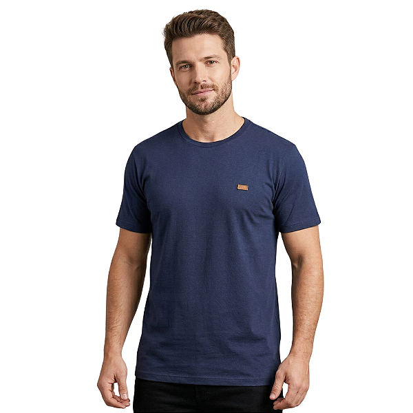 Camiseta Ogochi Casual Slim Masculina M/C 6454003-0080 Azul