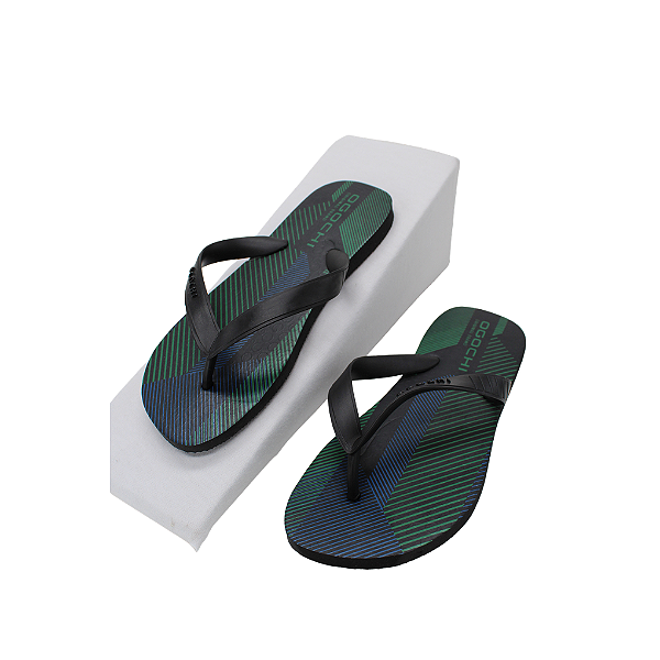 Chinelo Sandália Ogochi Infantil Juvenil Preto com Estampa