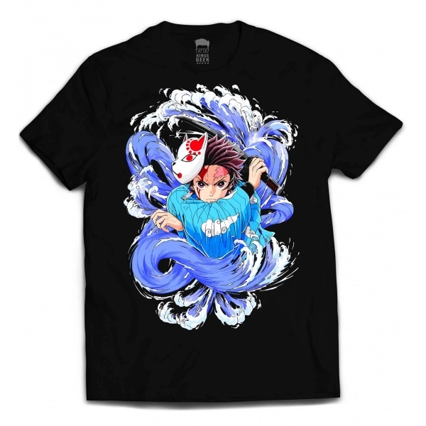 CAMISETA TANJIRO KITSUNE - DEMON SLAYER