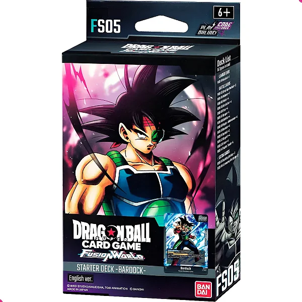 DRAGONBALL CARD GAME FUSION WORD DECK FS05- BARDOCK [IDIOMA JAPONES]