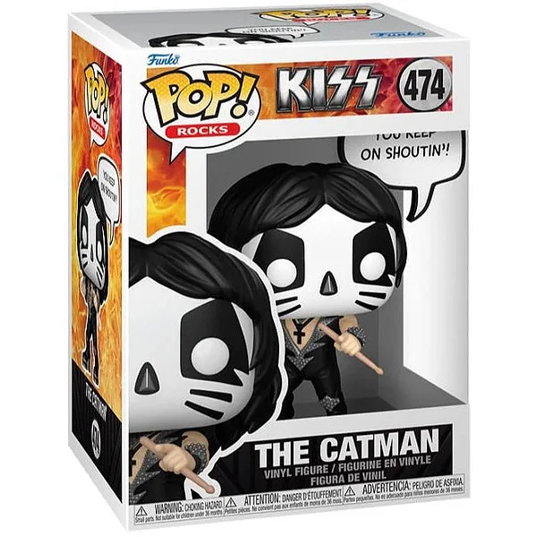 FUNKO POP ROCK KISS THE CATMAN 474 100%ORIGINAL