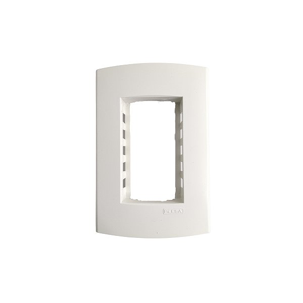 Placa 4x2 – 3 Postos Retangulares – Branco