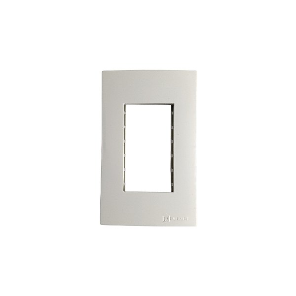 Placa 4x2 – 3 Postos Retangulares – Branco