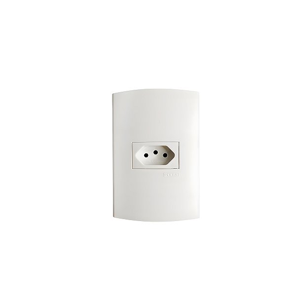 Tomada Padronizada 2P+T 10A – 250V – Branco