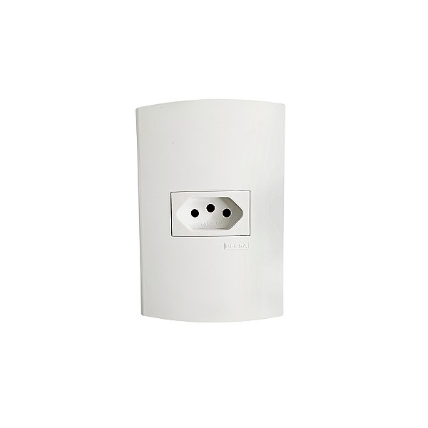 Tomada Padronizada 2P+T 20A–250V~ com placa padrão 4x2 – Branco