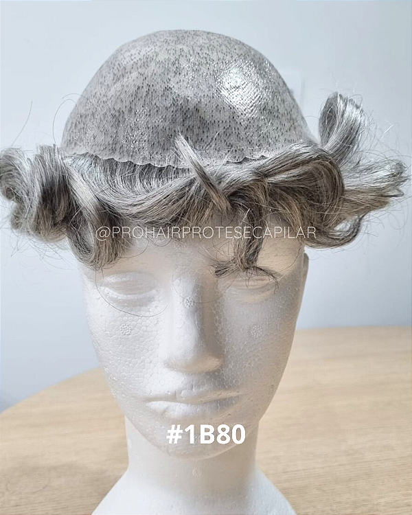 #1B80% - Castanho Escuro -  Micropele - Grisalho - 20x25 - No Duplo