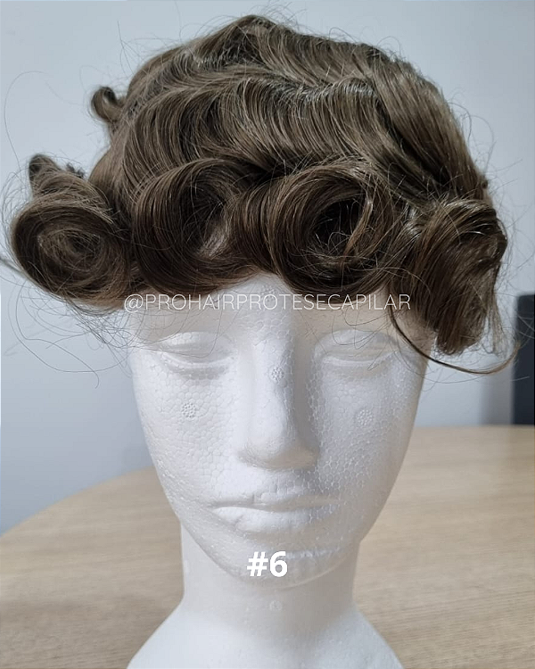 #6 - Loiro Medio Escuro - Tom 6 - Micropele - 20x25 - No Duplo