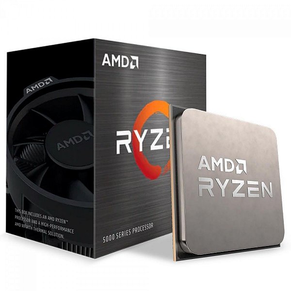 Processador AMD Ryzen 5 5500, 3.6GHz (4.2GHz Max Turbo), Cache 19MB, AM4, Sem Vídeo - 100-100000457BOX